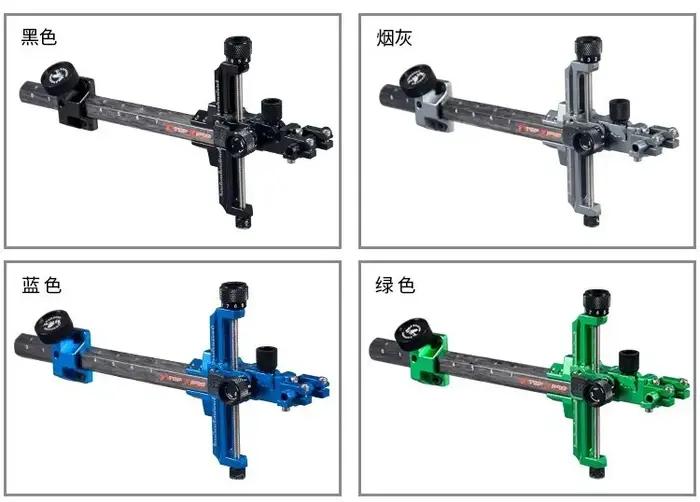 Visée précise arc et flèche TOPOINT ARCHERY TOP X PRO réglable sur 4 axes pour chasse et compétition fibre de carbone aluminium