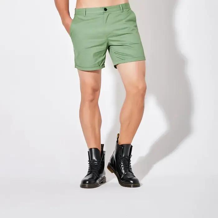 Short kaki décontracté pour hommes