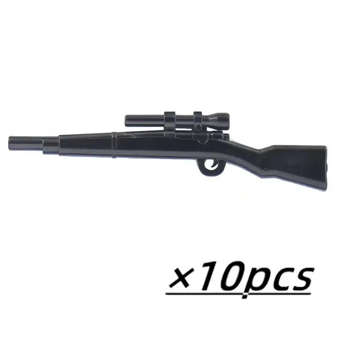Figurines d'armes militaires, mini-accessoires, mitrailleuses légères, soldats MOC, armée, Brinquedos, pas de Playmobil, blocs de construction, jouets pour garçons