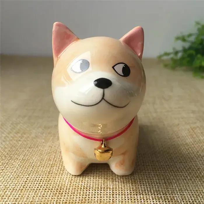 Chien en céramique mignon pour décoration de voiture