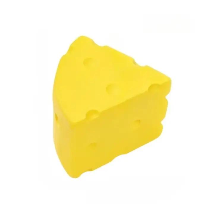 Jouet en latex pour animaux de compagnie, forme de fromage bleu à fleurs - Jouet à mâcher pour chien, résistant aux morsures, couineur, pour chiots et petits chiens, pour la dentition et le nettoyage