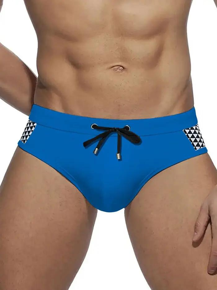Maillot de bain Push up pour hommes, slip de bain, Sexy, coussinet amovible, sous-vêtements, short d