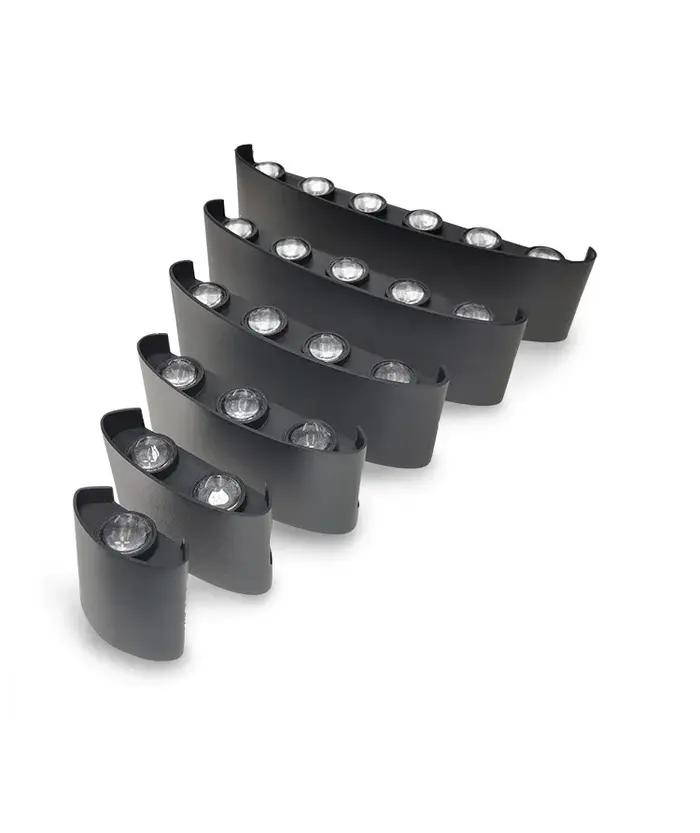 Mur LED lumière IP65 extérieur étanche jardin clôture en aluminium intérieur mode applique pour cham