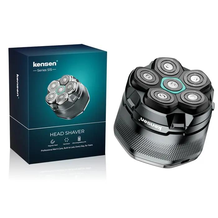 KENSEN 6D rasoir électrique flottant magnétique pour hommes tête humide/sèche