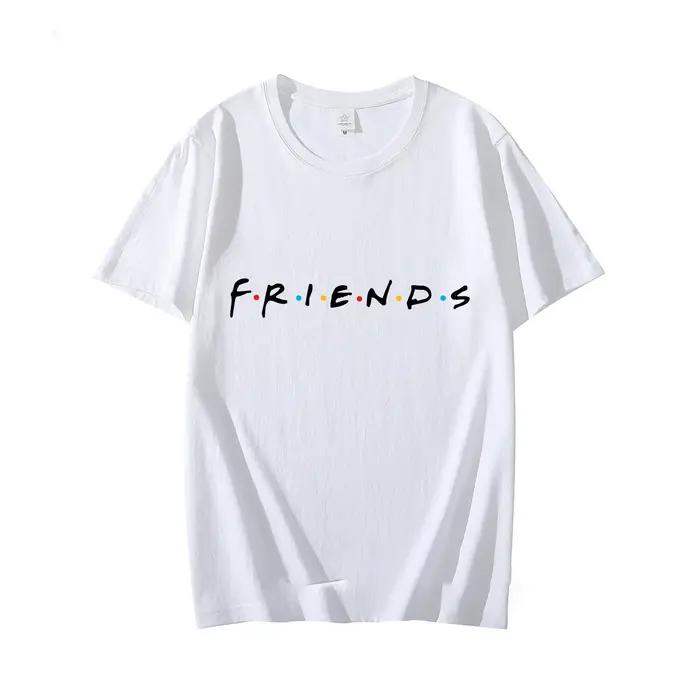 Amis émission de télévision T-Shirt hommes été couverture en coton t-shirts lettre imprimé vêtements Cool à manches