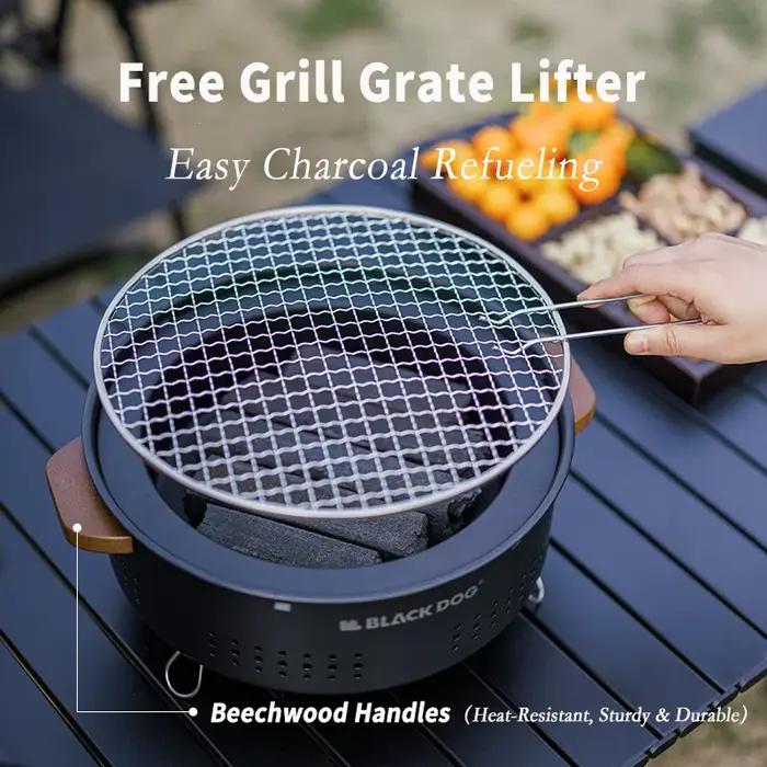 Barbecue au charbon BLACKDOG pour le camping