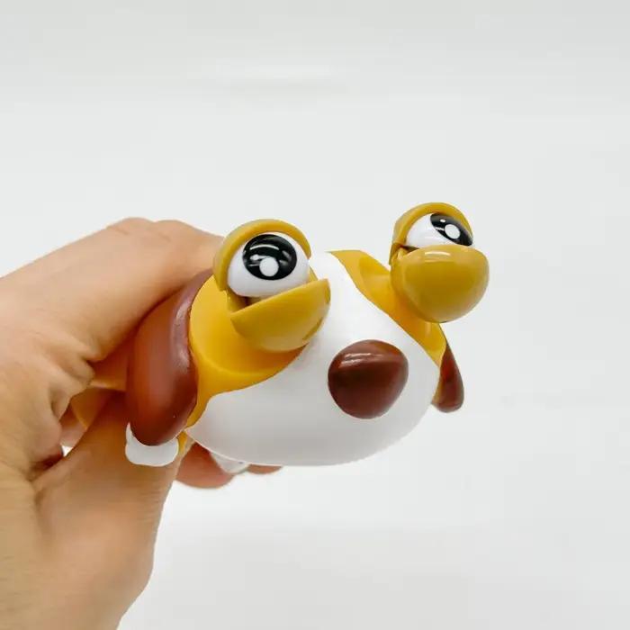 Jouet anti-stress à presser Chien endormi, jouet sensoriel amusant en forme d'animal, décoration Kawaii, cadeau créatif pour anniversaire et fêtes