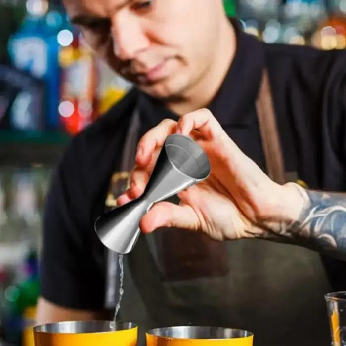Kit de barman, accessoires de bar, 30/45 ml, 30/60 ml, mixologie, barman, tasse à mesurer double en acier inoxydable de style japonais avec graduation