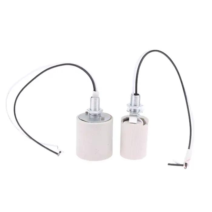 Support de lampe à vis en céramique E14/inda, lumière LED, adaptateur de degré de chaleur, usage dom