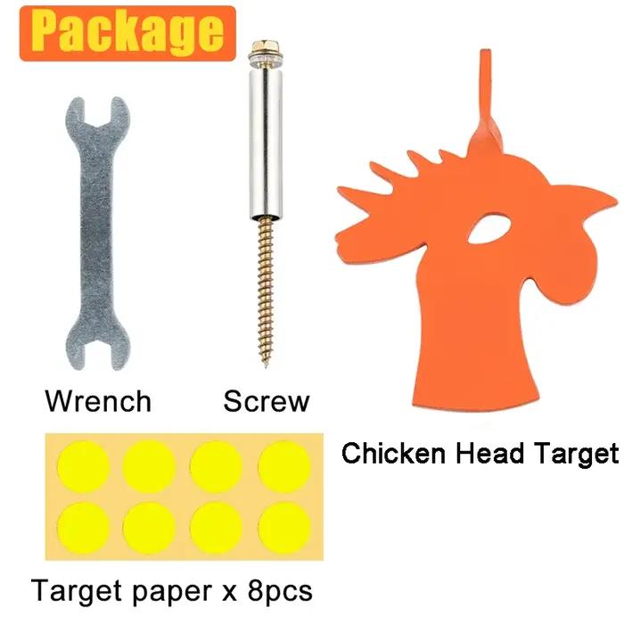 Arbre Tatget Plinking Spinner cible de chasse et de tir en acier Option animaux vert Orange Pack fro