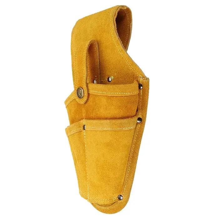 Étui pour perceuse en peau de vache, sac à outils de taille, ceinture électrique Durable, pochette à