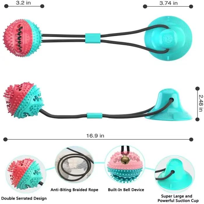 Jouets pour chiens, boule de nourriture qui fuit