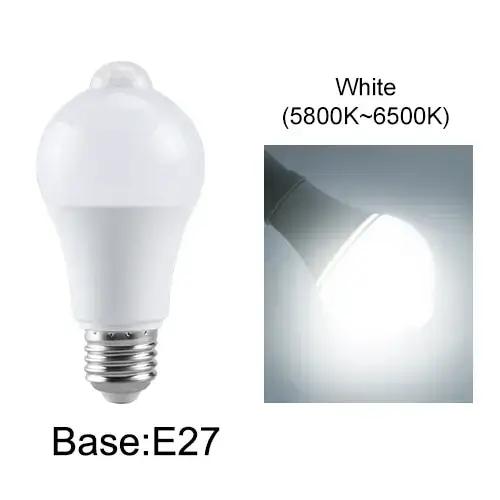 Ampoules à capteur de mouvement PIR E27 12W 15W 18W 20W lampe à LED automatique infrarouge intelligent B22 ampoule LED