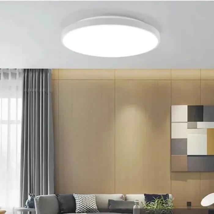 Plafonnier LED intelligent Tuya WiFi, lampe circulaire à intensité variable, commande vocale Alexa,