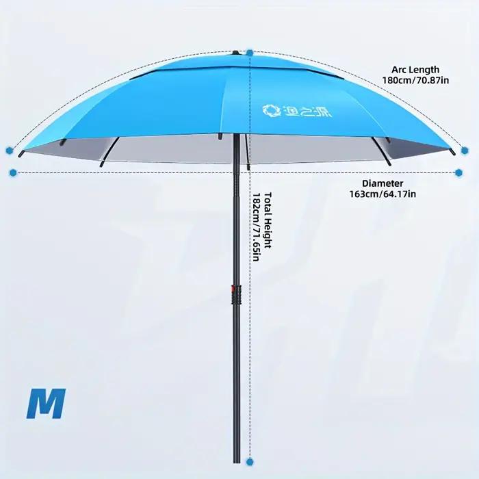 Parasol de pêche, parasol d'extérieur pour pêcheurs, Portable, pour la pêche, le stand, le jardin, l