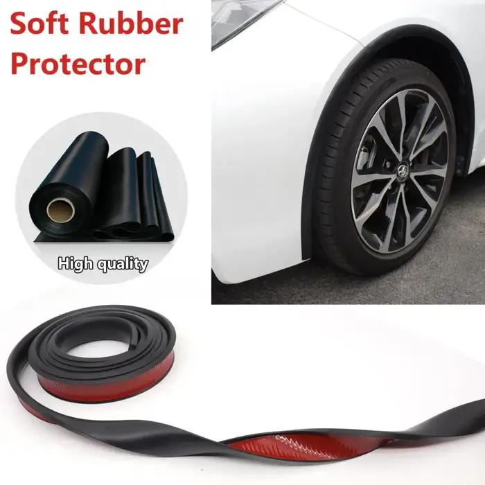 Extension de garde-boue de voiture en caoutchouc de 3 mètres, roue de sourcil, protection évasée, pl