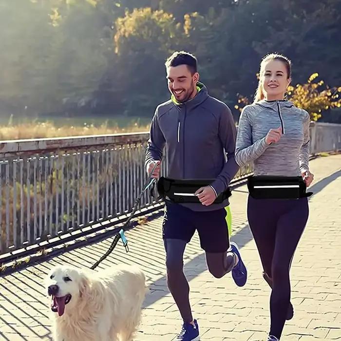 Laisse pour chien mains libres pour la course à pied