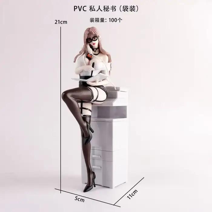Figurine de secrétaire privée anime Hot Beautiful Girl, modèle de collection, décorations de bureau, cadeau, jouets pour garçons