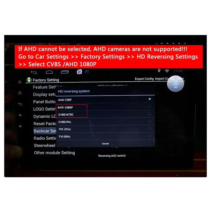 Caméra de recul AHD CCD pour voiture, pour Nissan QASHQAI X-TRAIL Geniss citroën C4 C5 c-triomphe Pe