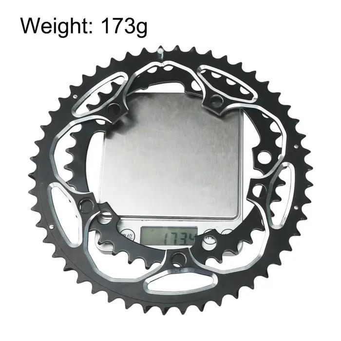 130 BCD Double plateau 39/50T anneau de chaîne de vélo de route en alliage d'aluminium 10/11 vitesse