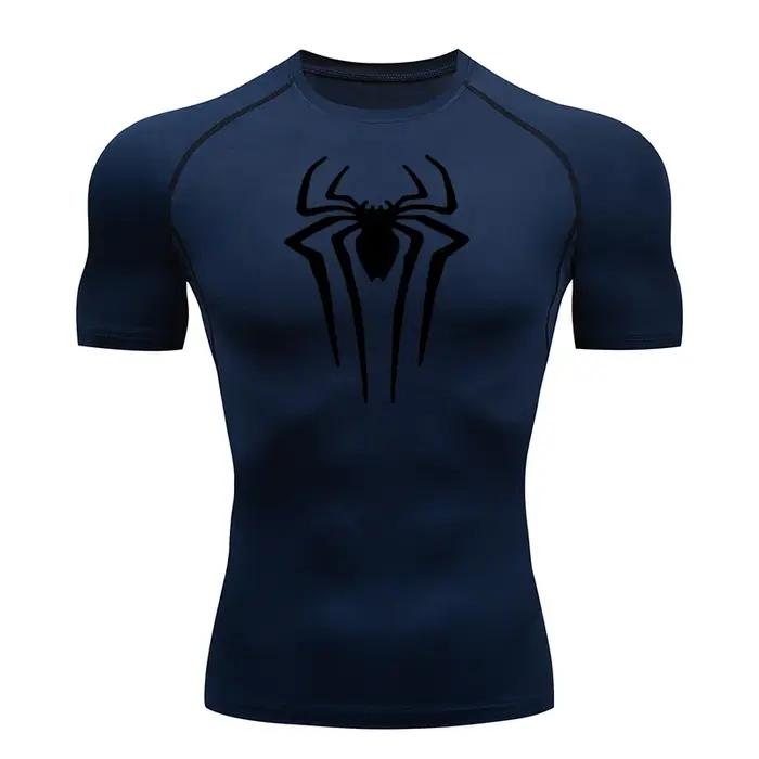 2026 Compression t-shirt hommes à manches courtes Sport t-shirts Fitness course vêtements