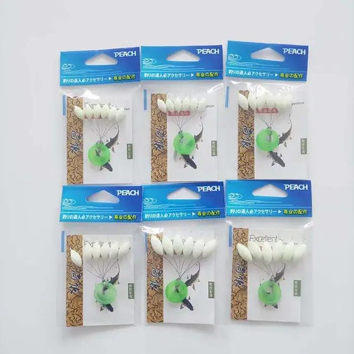 Flotteur de pêche lumineux sept étoiles (6 en 1, haricots ovales 11mm/13mm/15mm, bouée en mousse, ac