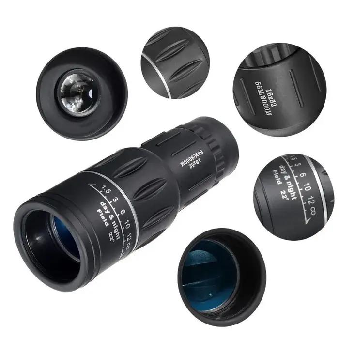Monoculaire tout-optique 16x52 vision nocturne azote pour chasse lentille meilleure lunette observation