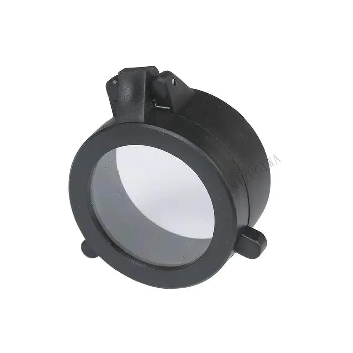 Portée de fusil transparente 30-64mm, ressort à rabat rapide, capuchon de couverture d'objectif ouvert, protection des yeux, lentille d'objectif, pistolet de calibre oculaire