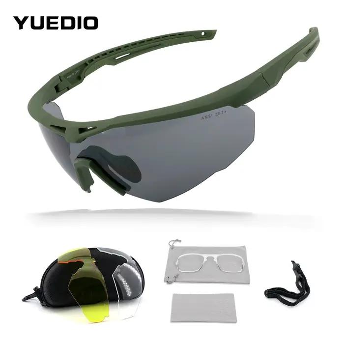 Nouvelles lunettes de tir tactiques 3 lentilles pour sports outdoor militaires anti-vent et poussière