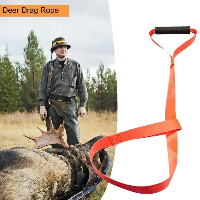 Sangle traction cerf pliable - Strap polyvalent débardage sanglier transport équipement chasse