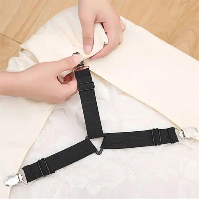 Sangles de drap de lit, attaches élastiques réglables, supports de draps pour housse de matelas, dra