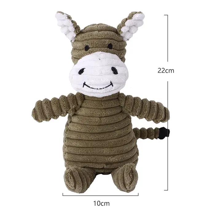 Jouets à mâcher en velours côtelé pour petits et moyens chiens