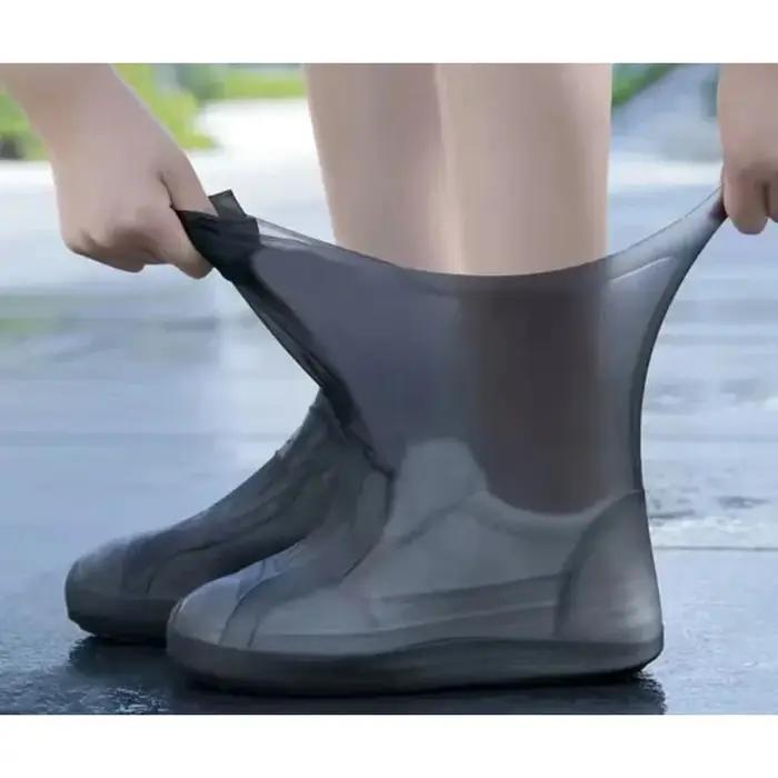1 Paire de Couvre-Chaussures Imperméables en Latex