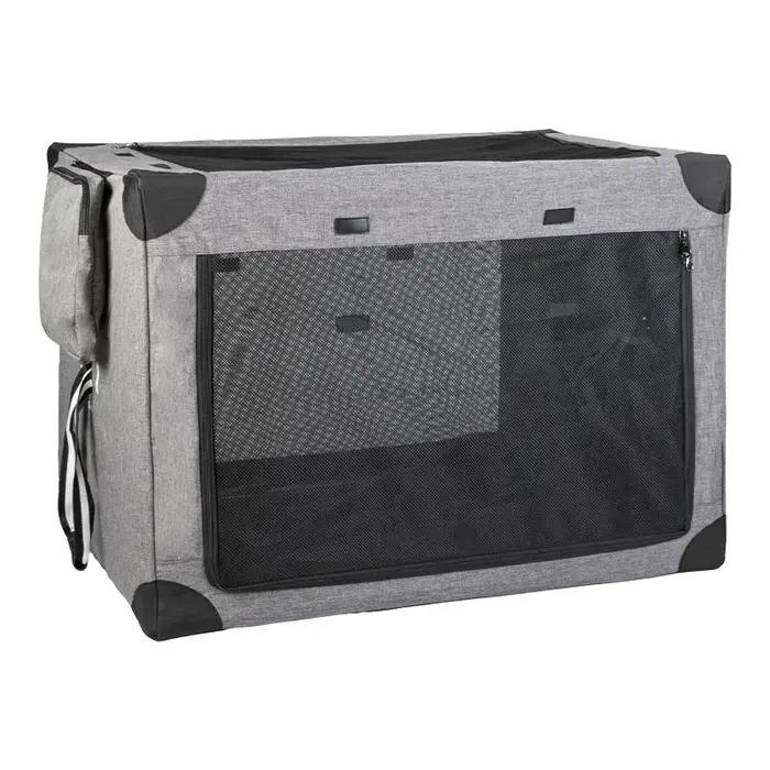 Cage de caisse pliable et pliable pour chiens, pour voyage en plein air et transport avec fenêtres e