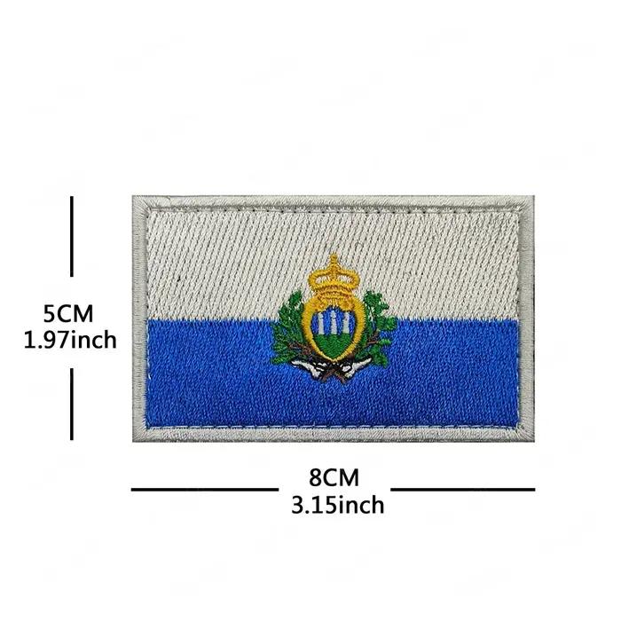 Drapeaux européens drapeau National allemagne France royaume-uni espagne lituanie Patch brodé Appliq