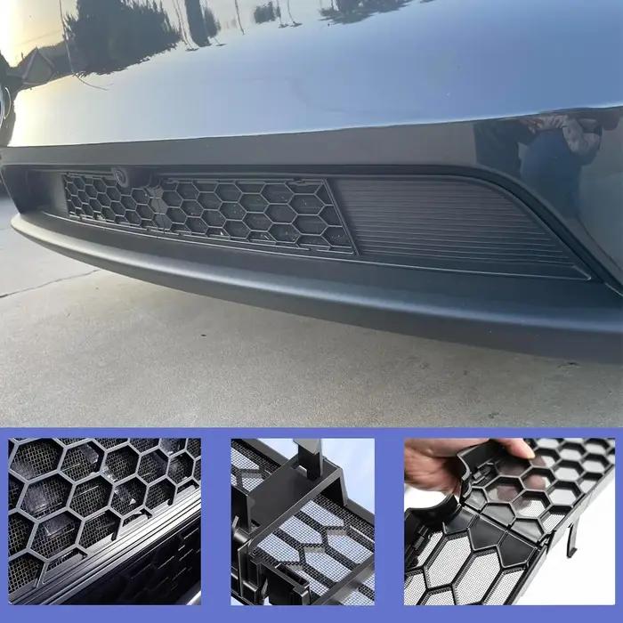Grille de protection avant en maille pour Tesla New Model Y Juniper 2026 2025