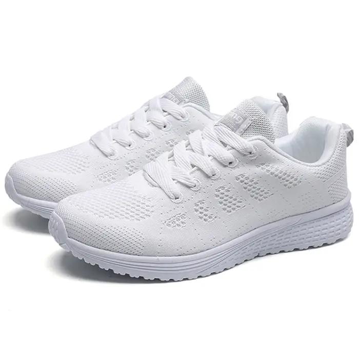 Baskets femme 2024 nouvelle mode respirant couleur unie marche