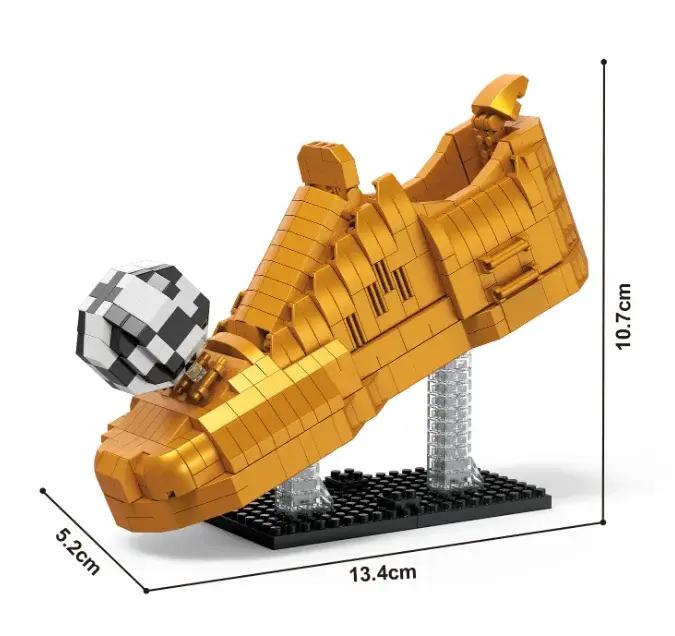 Souvenirs du Championnat du Monde de Football, Maillots de Football, Plus de 500 Pièces de Blocs de Construction, Figurines Sportives, Cadeaux pour les Fans de Football