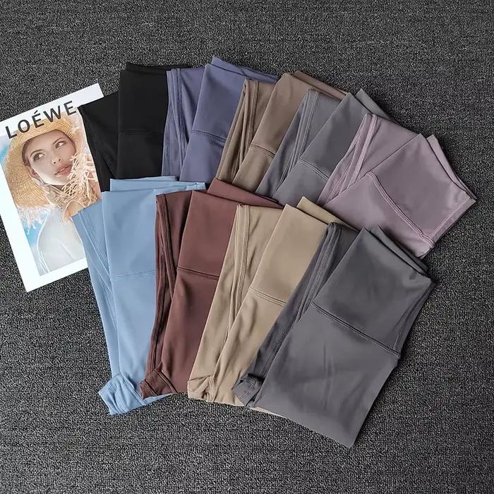 Leggings de fitness taille haute pour femme, pantalon de yoga, serré, confortable, sensation nue, en
