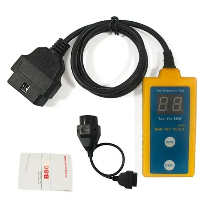 Outil de réinitialisation SRS B800 pour BMW E34 E36 E38 E39 E46 1997 Scanner de diagnostic OBD2 SRS automatique à offrir pour réinitialiser les systèmes de sécurité