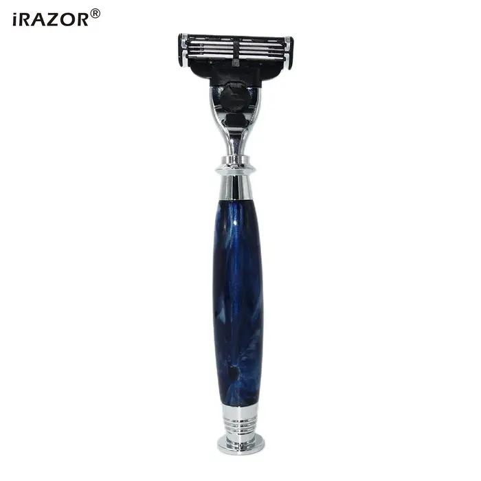 IRAZOR Mach 3 rasoir de sécurité manuel pour hommes Compatible avec la marque universelle 3 couches lame anniversaire va
