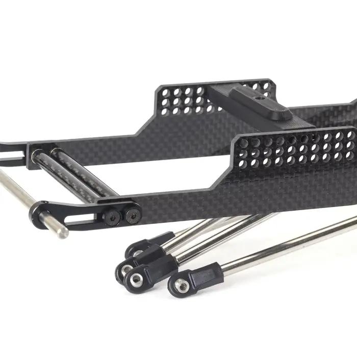 Kit de châssis LCG en carbone Performance RC avec plaque antidérapante Delrin pour plates-formes Comp sur chenilles