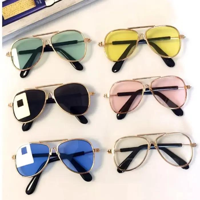 Fournitures mignon mode lunettes réflexion pour petit chien chat