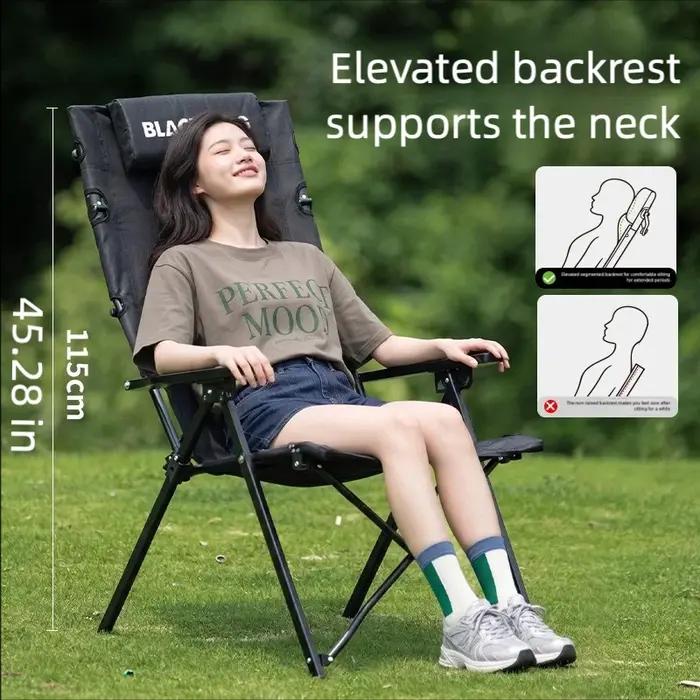 Chaise pliante d'extérieur Blackdog à 5 positions réglables