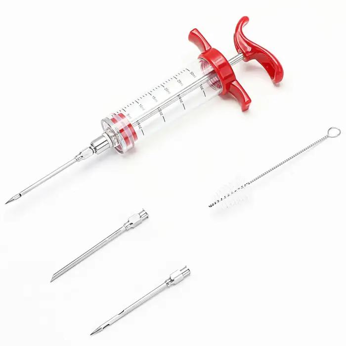 LMETJMA – seringue d'injecteur de viande avec 3 aiguilles