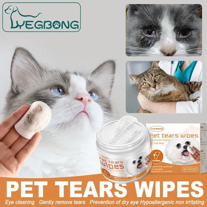 YEGBONG lingette pour les yeux pour animaux de compagnie pour chats chiens supprimer les marques de déchirure nettoyage