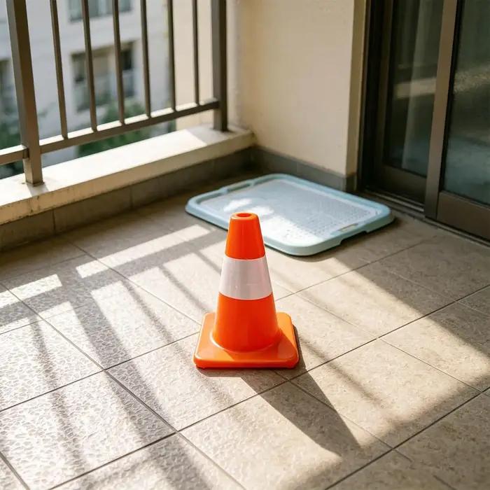 Colonne d'entraînement à la propreté pour chien d'intérieur