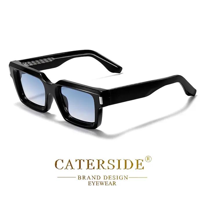 CATERSIDE nouvelle mode Punk hommes lunettes de soleil carrées marque Design petit cadre