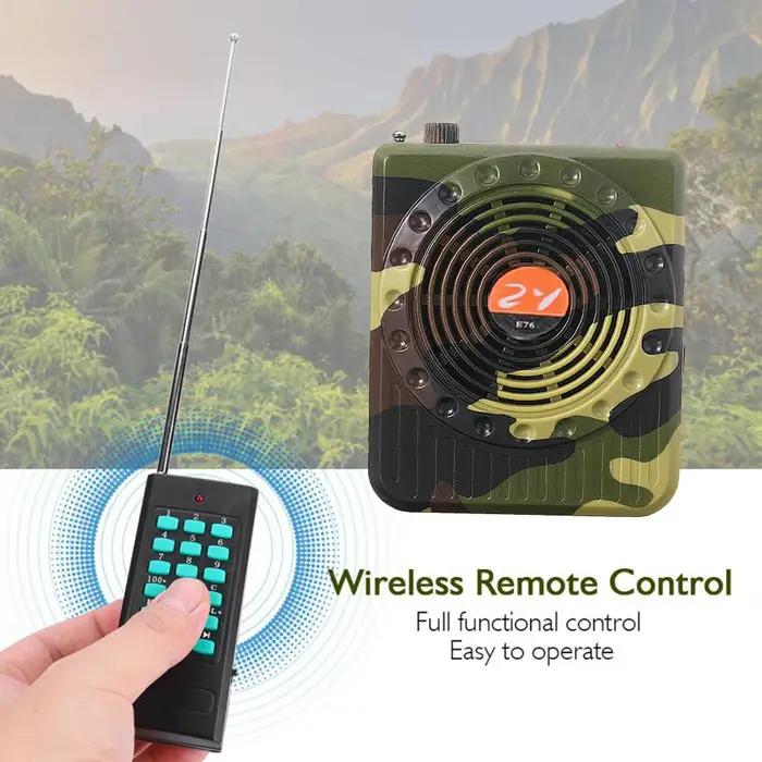 Amplificateur son rechargeable télécommandé pour chasse extérieure avec prise US