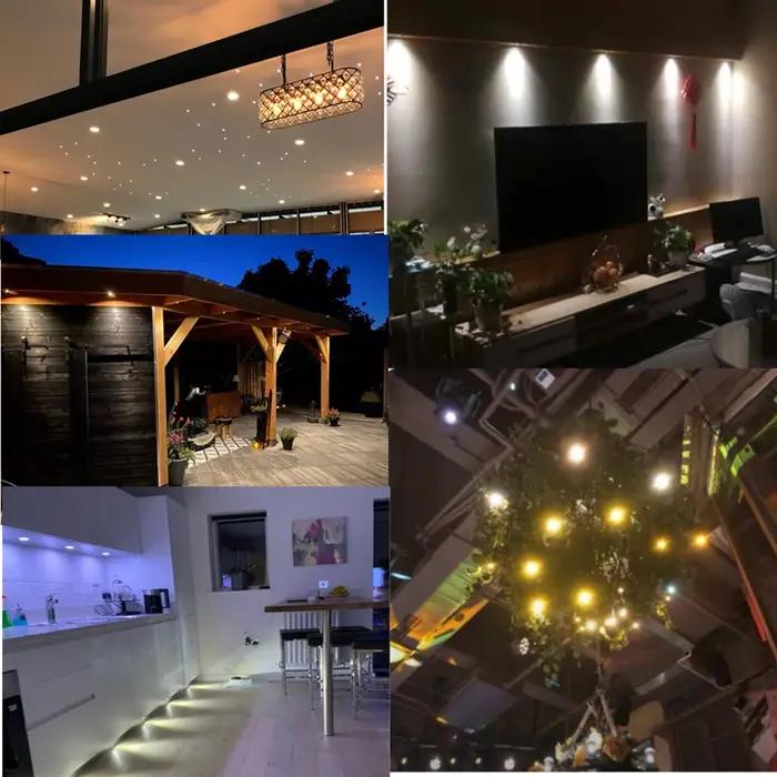 Spot Lumineux LED Encastrable avec Pilote pour Plafond de Maison, 1W, 12V, 10 Pièces